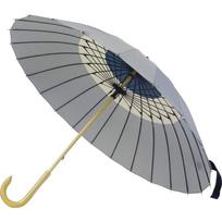 Santos 24K 55cm Fiberglass Uraraka Gray 55cm Long Umbrella Rain Umbrella Manual Opening Women's JK-139 pilka spalva