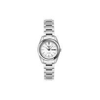 Seiko Calendar Waterproof Business Automatic Mechanical Movement Stainless Steel Watch Women watches White SYMK13J1 White Dial gray