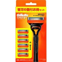 P&G Japan Gillette Fusion manual with 5B holder, 6 replacement blades Holder for Men Razors for Men Holder for Men