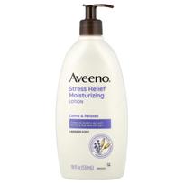 Aveeno, Stress Relief Moisturizing Lotion, Lavender, 532 ml (18 fl oz) white