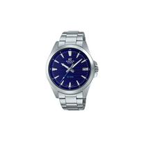 Casio EDIFICE Simple Business 100m Waterproof Quartz Movement Stainless Steel Strap Japanese and Korean Watch Men's Watch Blue Dial EFV-140D-2AV mėlyna