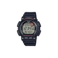 Casio STANDARTINĖ serija daugiafunkcis žingsniamatis LED šviesa 1/100 chronometras žadintuvas atgalinės atskaitos laikmatis kvarcinis mechanizmas dervos dirželis Japonų ir WS-2100H-1AV juoda