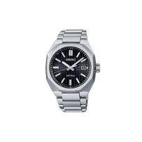 SEIKO 100m waterproof, fashionable and simple, solar Quartz, titanium strap, , men's watch, black dial SBXY063 juoda
