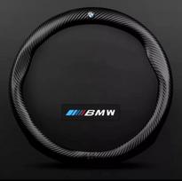 BMW M Power M3 M4 M5 E39 E46 E60 E90 F01 F10 F15 F20 F30 X1 X3 X5 X7 Automobilio neslystanti 3D reljefinė odinė vairo apdaila gzdf57 rlgc6 black
