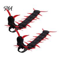 Unique Halloween Pet Gear 2Pcs Centipede-Look Cat Costumes, Cosplay Outfit, 3D Creative Character Suit Multi-Leg Insect Funny Apparel for Cats, 2pcs black