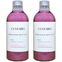 Custable Perfume Bath Salt Salt bath salt, 1100g, 2 pieces pink