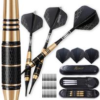TOLAVIT your form and darts for beginners to intermediate My Darts 3 30 darts with dart case wide brass and professional soft [Improve flight! black