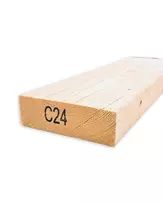 Kalibruota graduota C24 mediena, 45x245x4800 mm