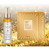 Tony Moly Intense Care Gold 24K Snail Serum Mist + 2 Mask Packs, 1 pack, 100ml beige