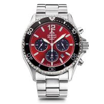 Rankinis laikrodis Mako Mako SOLAR saulės energija varomas chronografas su vidaus garantija raudona [Orient Watch] Gamintojo RN-TX0207R Vyriškas raudona