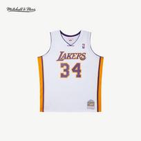 NBA Official Mitchell & Ness Lakers Basketball Jersey XL balta