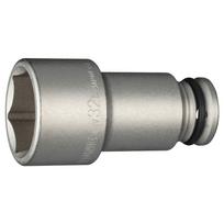 TONE Impact long socket Drive angle Width across flats 32mm HP4NV-32L 12.7mm (1/2 ) gray