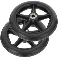 HOMSFOU Wheelchair Front Caster Wheelchair Rear Walker Replacement Plastic 2-Piece Wheels, 6-Inch Wheels, Wheels, Wheels, Wheels, Rollers, Tires, juoda