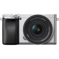 SONY Mirrorless Interchangeable Lens Camera Power Zoom Lens Kit Silver SQ Interchangeable Lens 6400K Silver 6400 (Included Lens SELP16502)