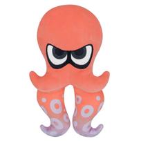 Sanei Boeki Splatoon 3 ALL STAR COLLECTION Octopus (S) Red Plush Toy, 10.5cm W x 6cm D x 22cm H, SP34 black