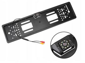 8 LED parking reversing camera night color in license plate frame