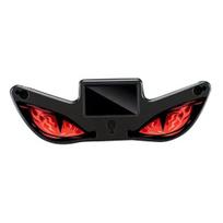 Belaidė LED automobilio lemputė Saulės velnio akys priekiniam stiklui, Magnetinis montavimas Langų įspėjamasis ženklas su trimis pasirinktiniais ekrano režimais, Skaitmeninis black
