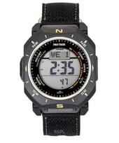 Casio Pro Trek Digital Fabric Strap Solar PRG-69B-1 100M Men's Watch juoda