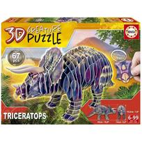 Educa 3D Kūrinio Dinozauro Dėlionė (Triceratopsas)