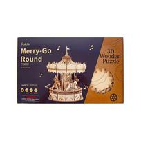 3D Wood Puzzle Rotating Thirst Making TG602 korea 3d Puzzle beige