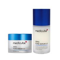 Medicube Zero Pore Set 2.0 Set of 2 (Serum 2.0 + Cream) blue