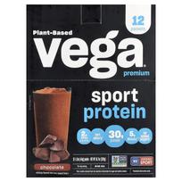 Sport, Plant-Based Premium Protein, Chocolate, 12 Packets, 44G (1.6Oz) Each