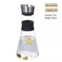 Dile Bear Heat-Resistant Glass Pitcher black