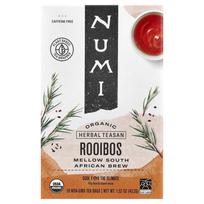 iHerb Numi Organic Tea Rooibos Herbal Tea, Caffeine-Free, 18 Tea Bags, 43.2g (1.52oz) black