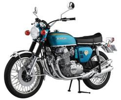 AOSHIMA Motociklų serija Honda CB750 Dream CB750 FOUR 1969 Plastikinis modelis 1/12 Nr.1 black