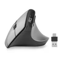 ACT AC5155 belaidė ergonominė pelė su Bluetooth ir USB-C/USB-A imtuvu