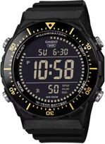 Casio Standard AE-1700H-1BV Men's Digital Diver Watch Black Gold Negative Display 10-Year Battery gray