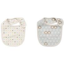 With Organic 2-piece bib set 113, korean baby products white