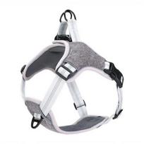 comfortable luminous chest strap harness, light reflective for medium sized dogs and large dogs WI050DG, gray, 1 piece gray