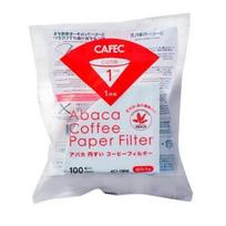 CAFEC Abaka conical coffee filter for 1 cup, 100 pieces, 4 pack AC1-100W red