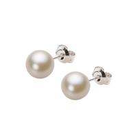 Akoya perlo auskarai 14K baltame aukse moterims 7,0 mm (HA00070R13CG0PA02W) [Supakuota dovana] white