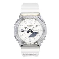 Casio G-Shock G-Steel Analog Digital Limited Edition White Dial Quartz GM-2110SH-7A 200M Men's Watch balta