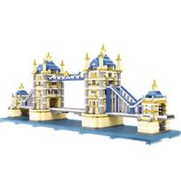 Frandi Nanoblock Landmark didelis pastatas Londono tiltas SM9919, mišrios spalvos, populiarūs Korėjos žaislai beige