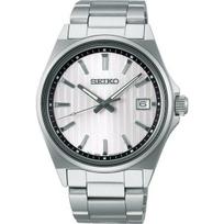 „Seiko“ vyrų SBTH001 (SEIKO SELECTION S serijos kvarcinė metalo juosta vyrams) Apvalus laikrodis sidabrinis nerūdijantis