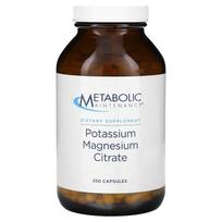 Metabolizmo palaikymas, kalio magnio citratas, 250 kapsulių