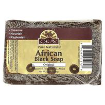 „Okay Pure Naturals“, afrikietiškas juodasis muilas, 5,5 uncijos (156 g) beige