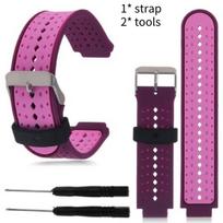Garmin Forerunner 220 230 235 620 630 Silikoninis Laikrodžio Dirželis Minkšta Lanksti Juosta Purple Pink white