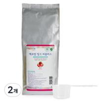 Yekko Mom Milk Bubble Bath Bath Salt Strawberry Flavor Refill, 1000g, 2 pieces white