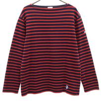 ORCIVAL Made in France Border Pattern Long sleeve Basque shirt 3 Red Women Used red