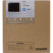 IŠPARDAVIMAS. QNAP | 6-Bay desktop NAS | TS-664-8G | Intel Celeron | N5095 4-core | Processor frequency 2.9 GHz | 8GB | DDR4 | DEMO (SCRATCHED) | TS-664-8GSO