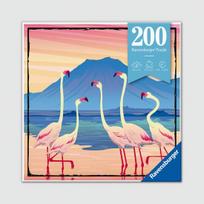 Korėjos stalo žaidimai Tanzanija Flamingo plakatas Dėlionė R129614, Populiarios korėjietiškos dėlionės blue