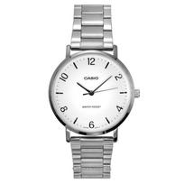 Casio Standard Analog Stainless Steel White Dial Quartz MTP-VT03D-7B Men's Watch balta