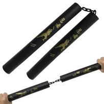 Minkšti nunčiakai kovos menams, nindzių minkštieji nunčiakai, kosplėjus, kostiumai, ginklai, menai, praktika, kempinė, lengvi, (2 rinkinys) black