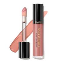 Revlon Lip Gloss Set Super Lustrous 5 Piece Gift Non-Stick High Gloss Cream and Pearl Finish 118403 beige
