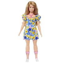 Barbie Fashionista Geltona Mėlyna Gėlėta [Apsirengti Lėlė] [Nuo 3 Metų] HJT05 beige