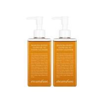Steam Base Manuka medaus švytėjimo aliejus-putos veido prausiklis, 2 vnt., 215 ml orange